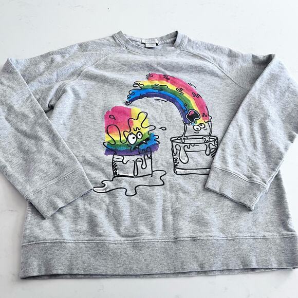 Stella McCartney boy s gray graphic sweatshirt size 14 - Picture 1 of 6